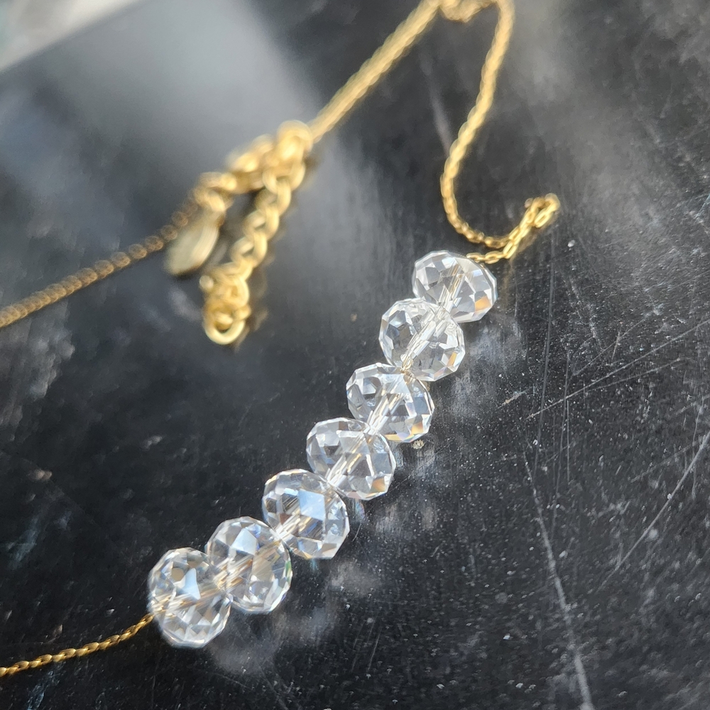 Kenneth Jay Lane Gold and Crystal Necklace
